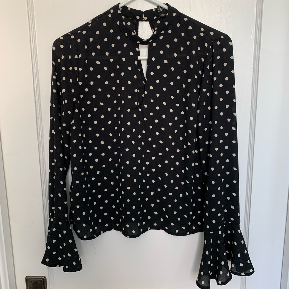 Forever21 Polka Dot Blouse
